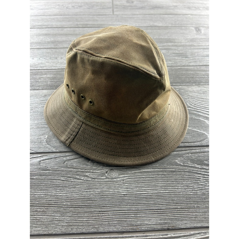 Filson Bucket Hat Marsh Olive Waxed Cotton Retro Dark Khaki Army CC Small